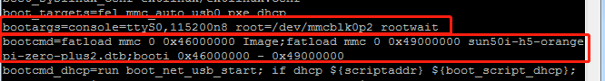 u-boot bootargs bootcmd