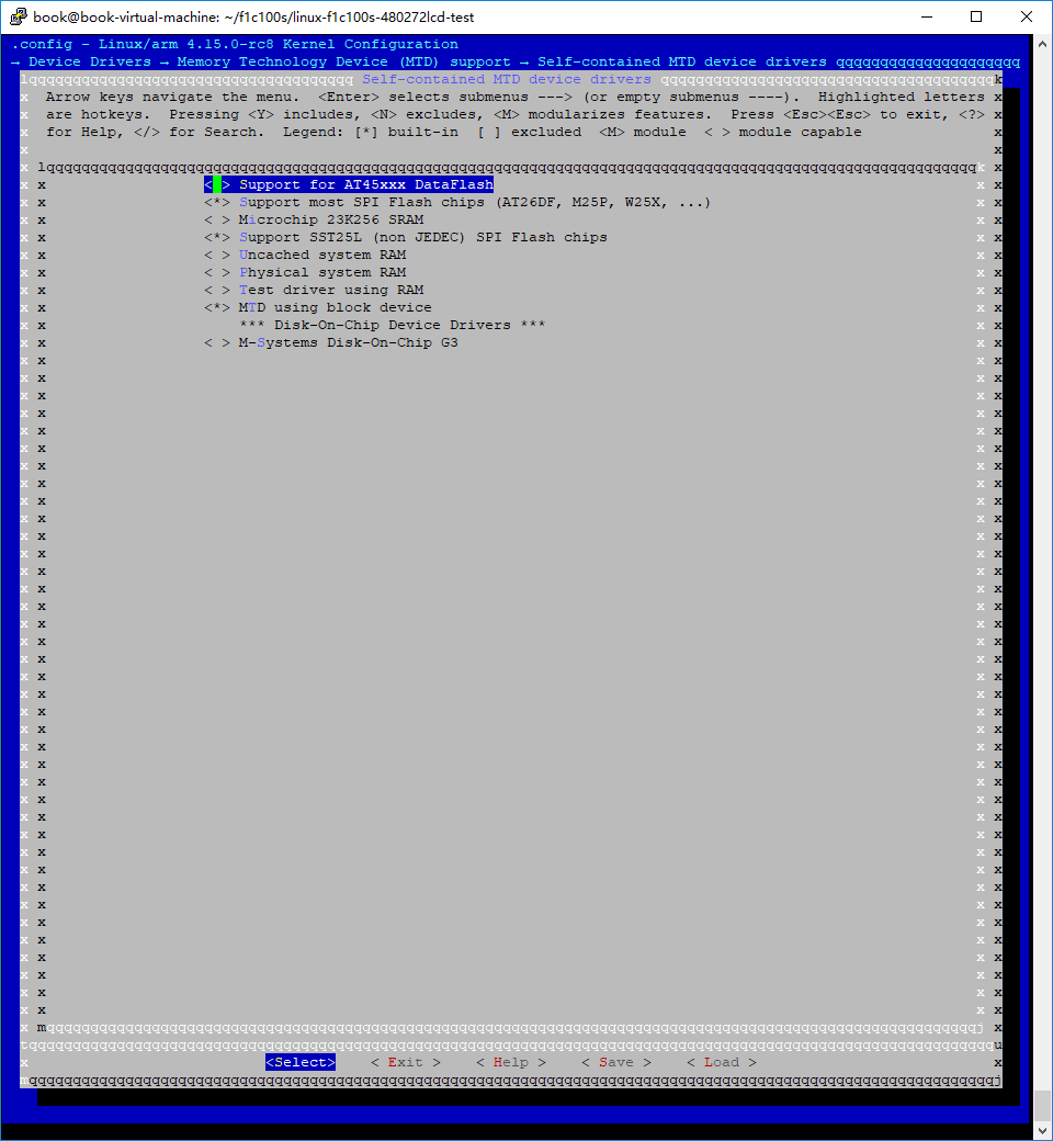 FluxBB bbcode 内核配置界面Self-contained_MTD_device_drivers