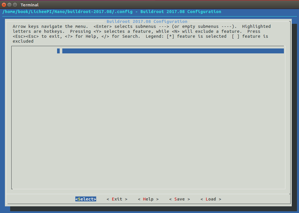 buildroot-menuconfig