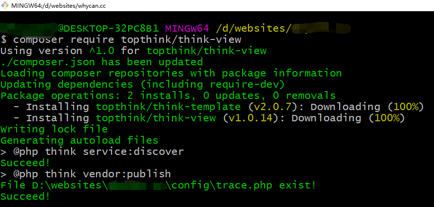 Windows thinkphp 开发. composer & wamp & phpstorm / Php/Nodejs/Web/HTML5 ...